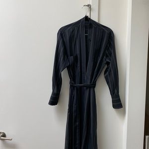Vince blue and black striped dress